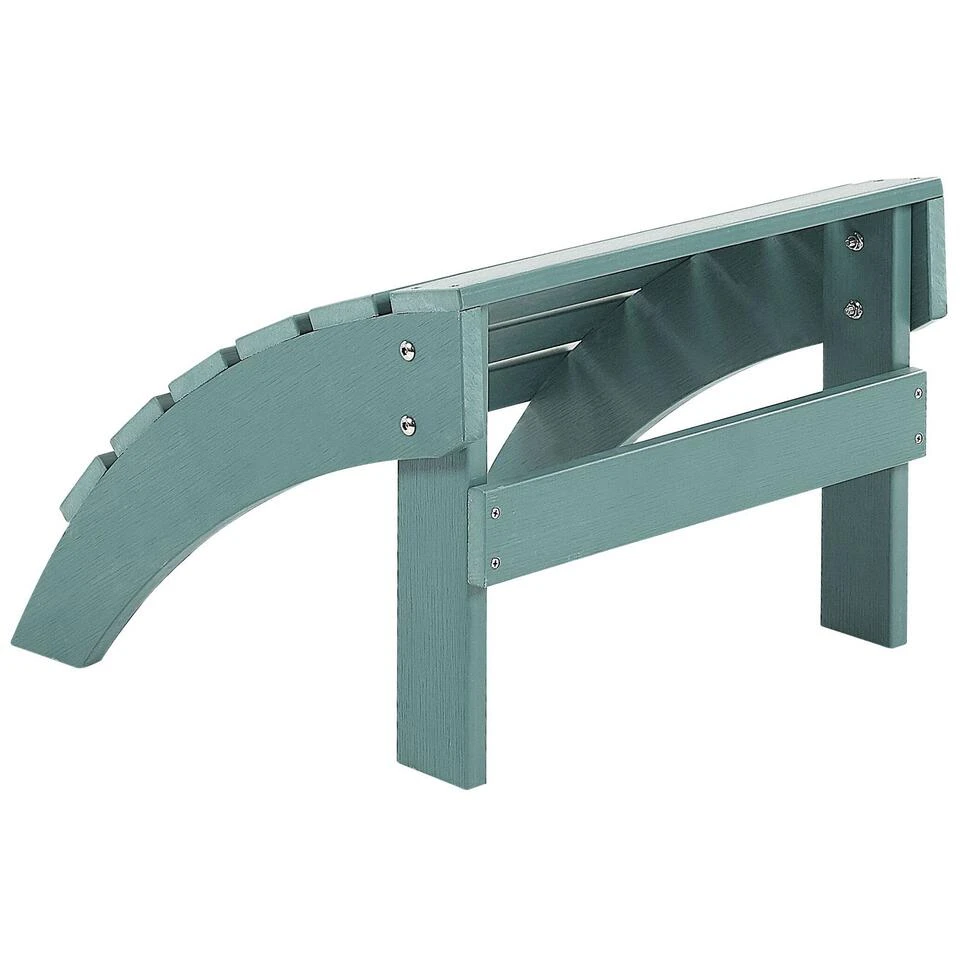 Beliani Voetenbankje ADIRONDACK - Blauw Kunsthout - Afbeelding 4