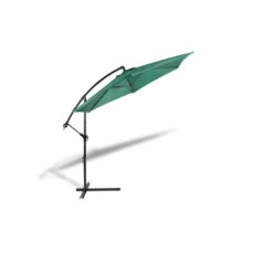 909 Outdoor Hangende Parasol Met Stalenframe In Donkergroen