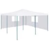 VidaXL Prieel Inklapbaar Met 2 Zijwanden 5x5 M Wit