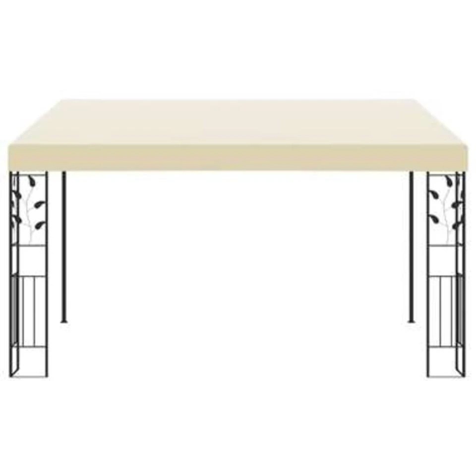 VidaXL Wandprieel 4x3x2,5 M Crème - Afbeelding 2