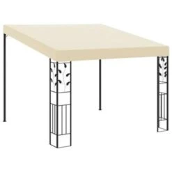 VidaXL Wandprieel 3x3x2,5 M Crème