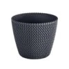 Prosperplast Bloempot Splofy - Antraciet - Voor Buiten - 40 Cm