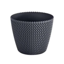 Prosperplast Bloempot Splofy - Antraciet - Voor Buiten - 40 Cm