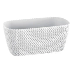 Prosperplast Plantenbak Splofy - Wit - Kunststof - 30 Cm
