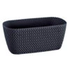 Prosperplast Plantenbak Splofy - Antraciet - Kunststof - 30 Cm