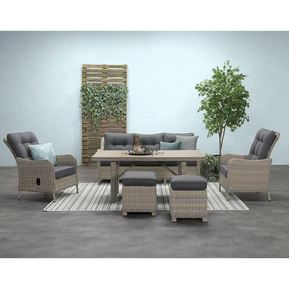 Garden Impressions Nova Lounge Dining Kruk - Vintage Willow - Afbeelding 2