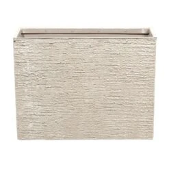 Beliani Plantenbak Voor Buiten EDESSA - Beige Stenenmix