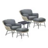 Garden Impressions Selene Loungestoelen Met Bijzettafel - Donker Grijs