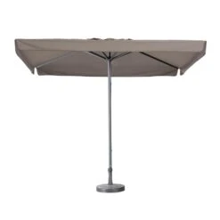 Madison - Parasol Profi-line 300x300cm - Vierkant - Volant - Taupe