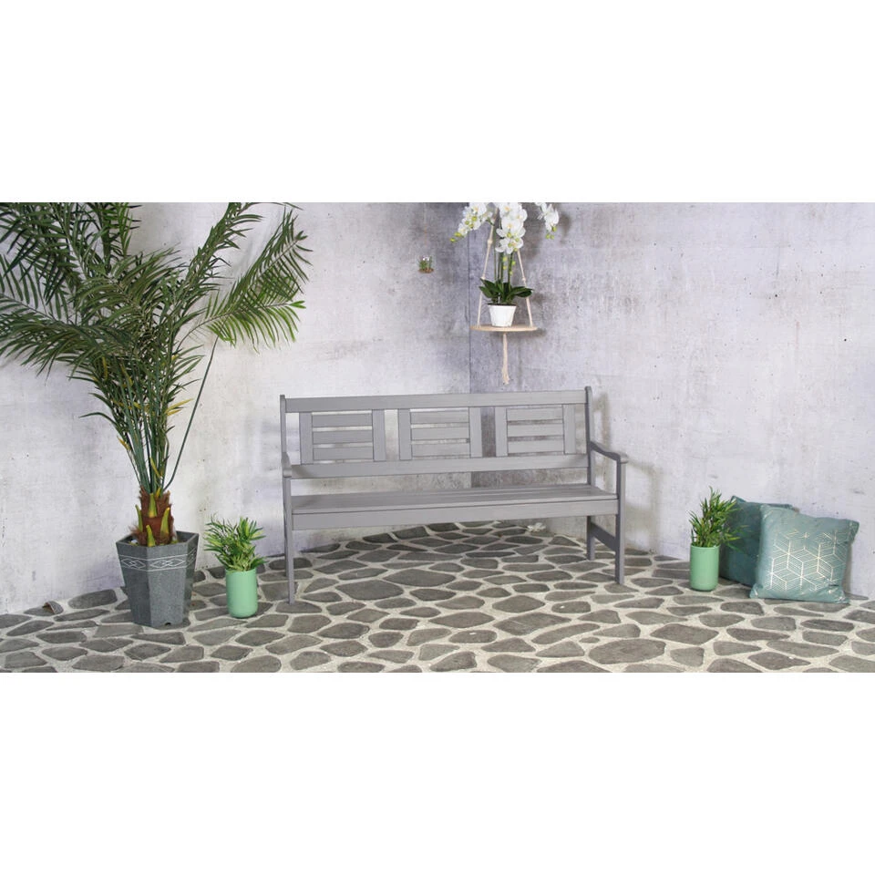 SenS-Line Boulogne Tuinbank - Grenenhout - Grijs - Afbeelding 2