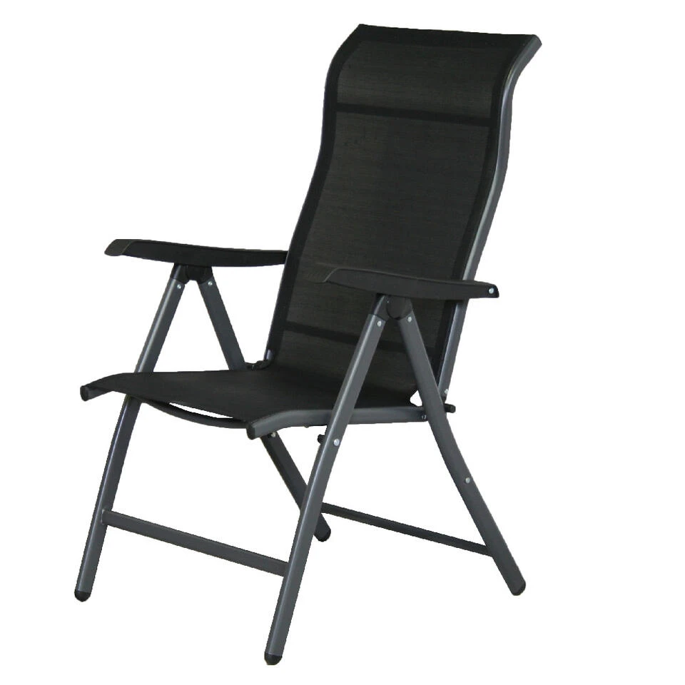 SenS-Line Sardinië Verstelbare Tuinstoel - Zwart