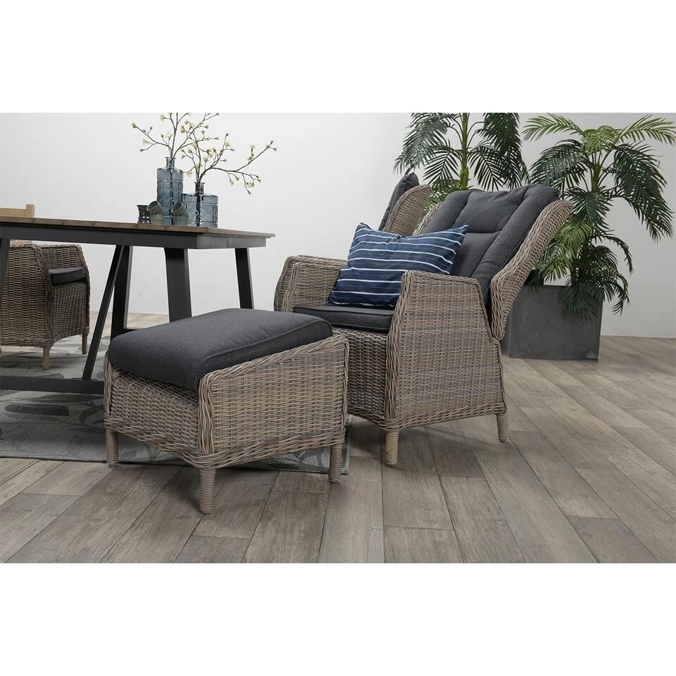 Garden Impressions Marbella Verstelbare Tuinstoel -vintage Willow - Afbeelding 3