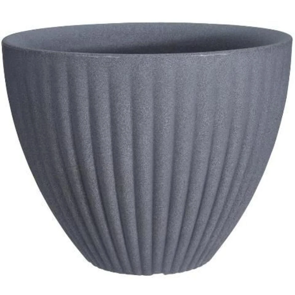 Pro Garden Bloempot Rond 39cm Grijs