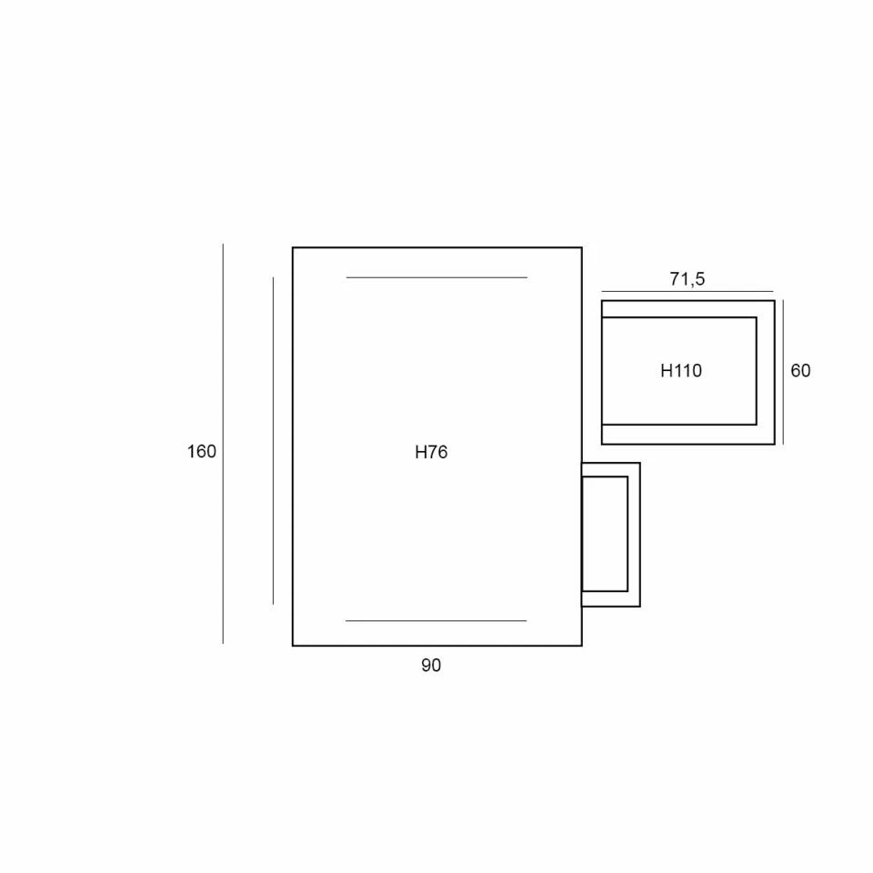 Garden Impressions Santos Tuinset 5-delig Groen -Palmas Tafel - Afbeelding 2