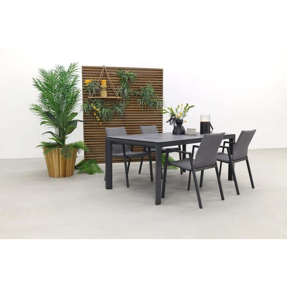 VDG Lima/Baltimor 180 Cm. Stapelbare Tuinset - 5-delig - Afbeelding 4