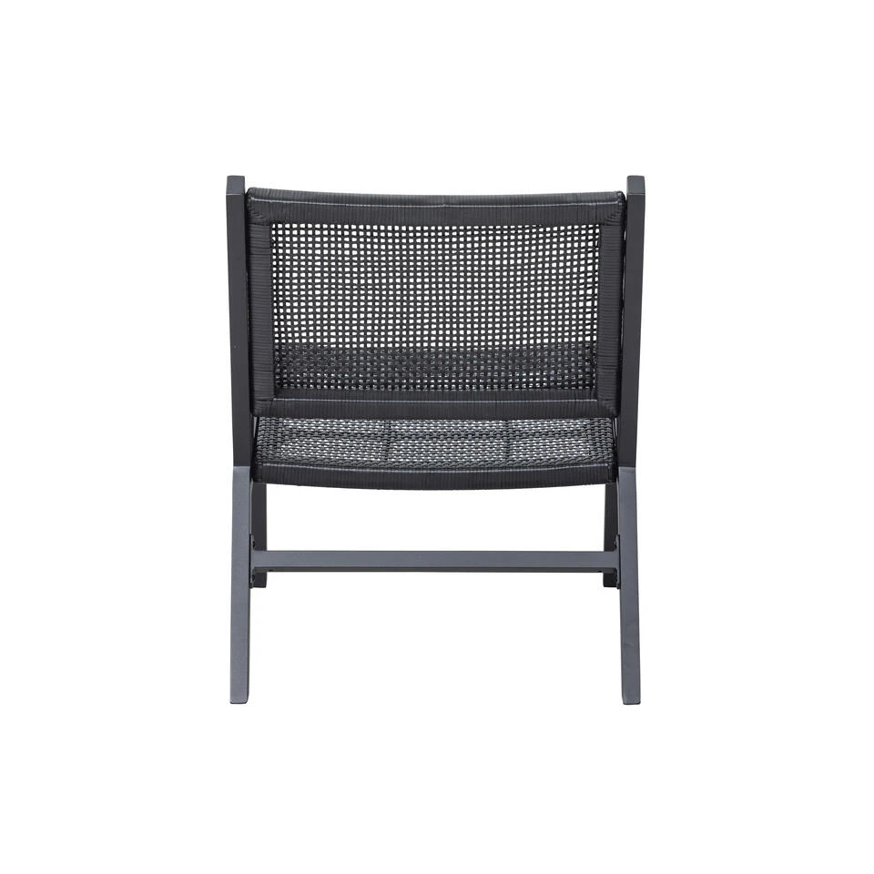 WOOOD Pem Fauteuil Outdoor - Aluminium - Zwart - Set Van 2 - Afbeelding 4