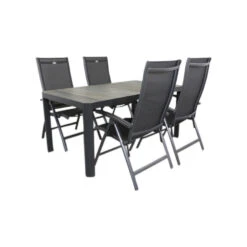 VDG Salvatore/Queens 160 Cm. Tuinset - 5-delig Verstelbaar