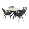 Jasmine Black / GI Edison 122 Cm. - Ronde Tuinset
