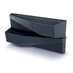 Prosperplast Verticale Tuin - 2x - Plantenbakken - Antraciet - 78 Cm