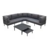 Garden Impressions Nina Loungeset - Carbon Black/Mystic Grey