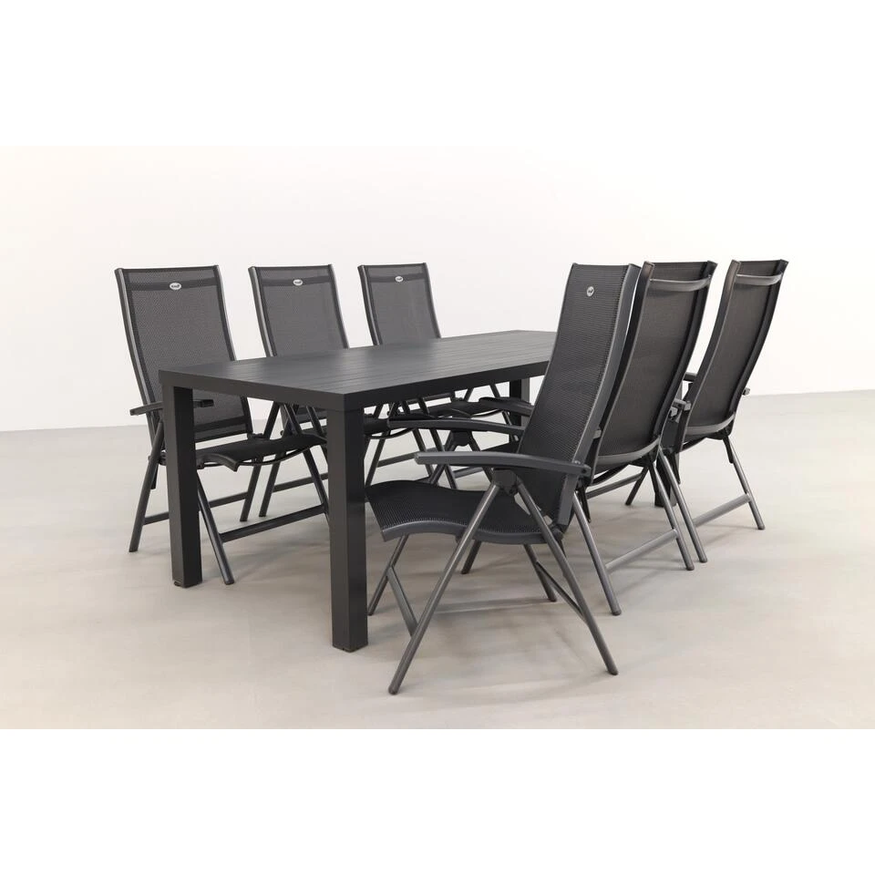 Hartman Salvatore/VDG Lena 210 Cm. Verstelbare Tuinset - 7-delig - Afbeelding 2