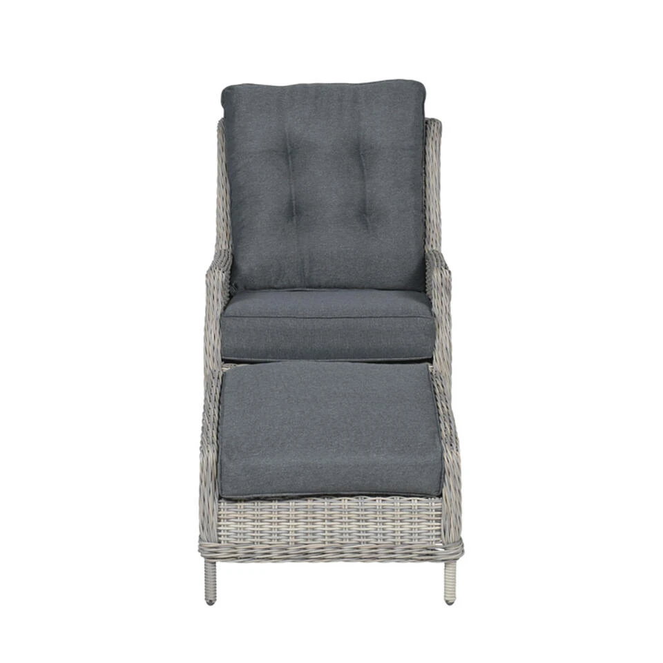 Garden Impressions Santa Rosa Relax Tuinstoel+voetenbank Vintage - Afbeelding 3