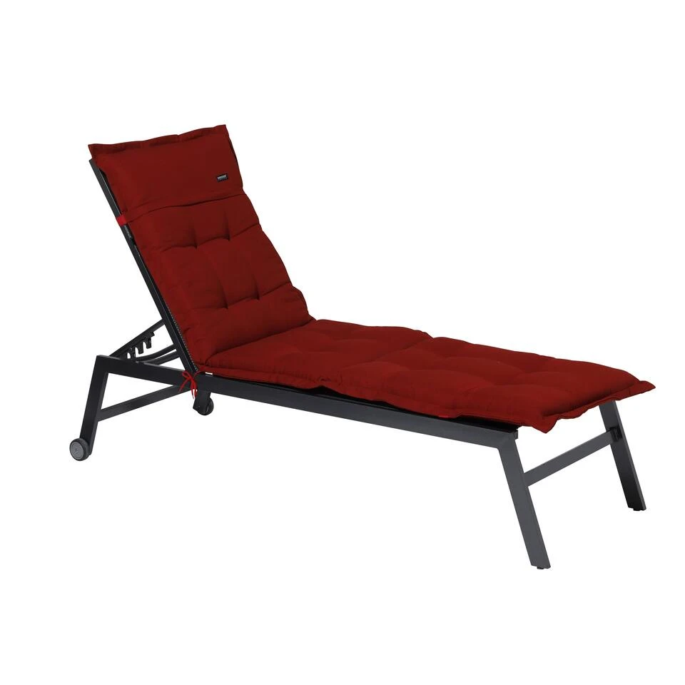 Madison Ligbedkussen - Rib Red - 200x60 - Rood - Afbeelding 2