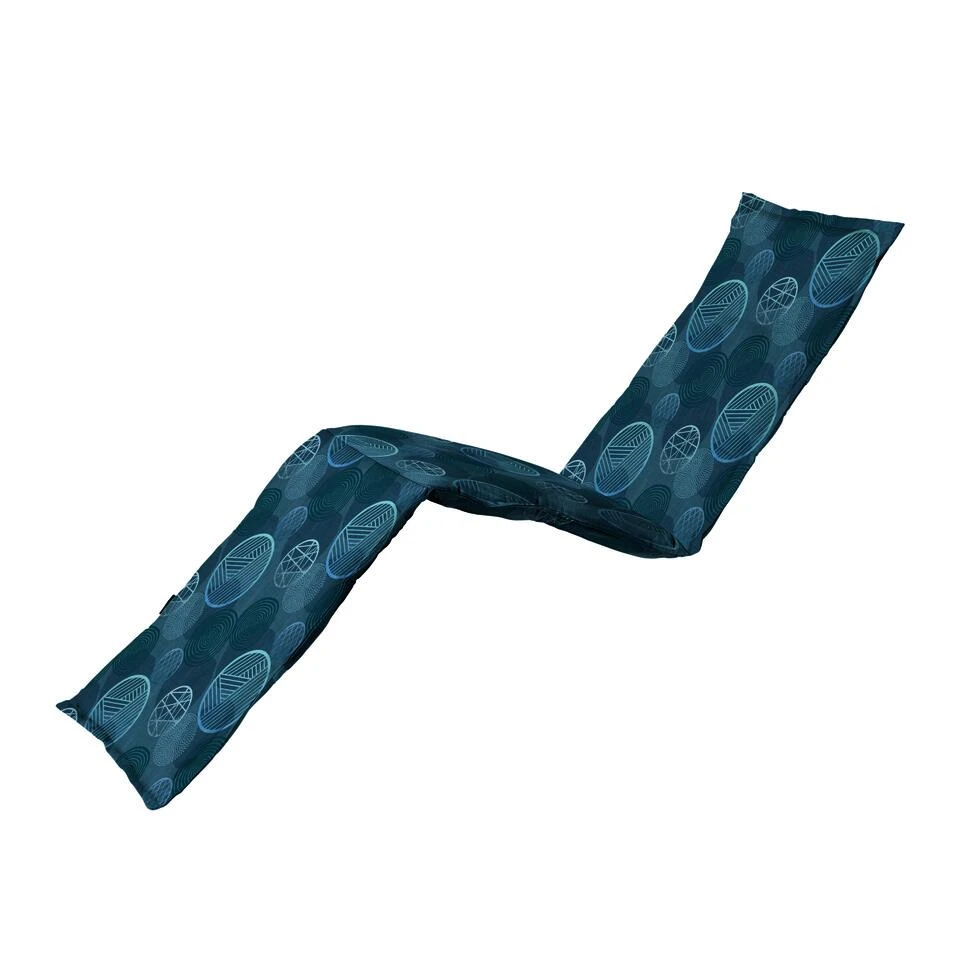 Madison Ligbedkussen - Circle Blue - 200x60 - Blauw