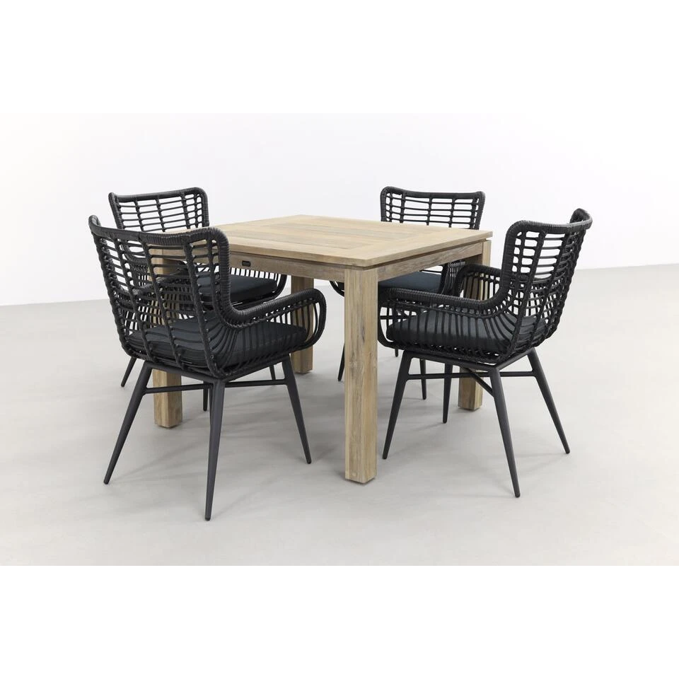 VDG Jasmine Black/Rome Grey 100 Cm. - Tuinset 5-delig - Afbeelding 2