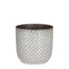 Mica Decorations Daan Bloempot - H17,5 X Ø19 Cm - Wit
