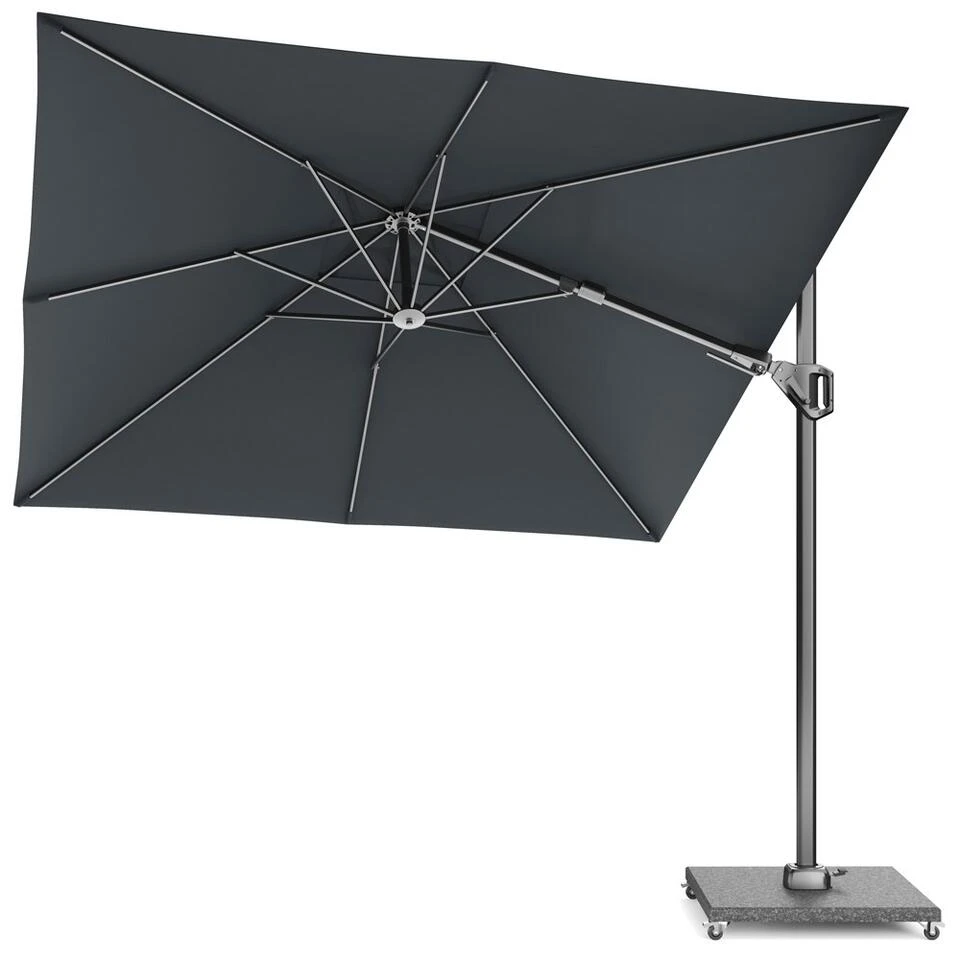 Platinum Voyager Vierkante Zweefparasol T2 2,7x2,7 M. - Faded Black - Afbeelding 2