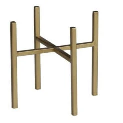 Mica Decorations Plantenstandaard - Verhoger - Goud - H16 X B14 Cm