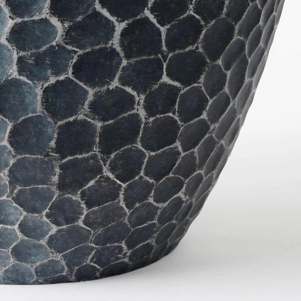 Mica Decorations Bravo Bloempot - H40 X Ø45 Cm - Zwart - Afbeelding 3