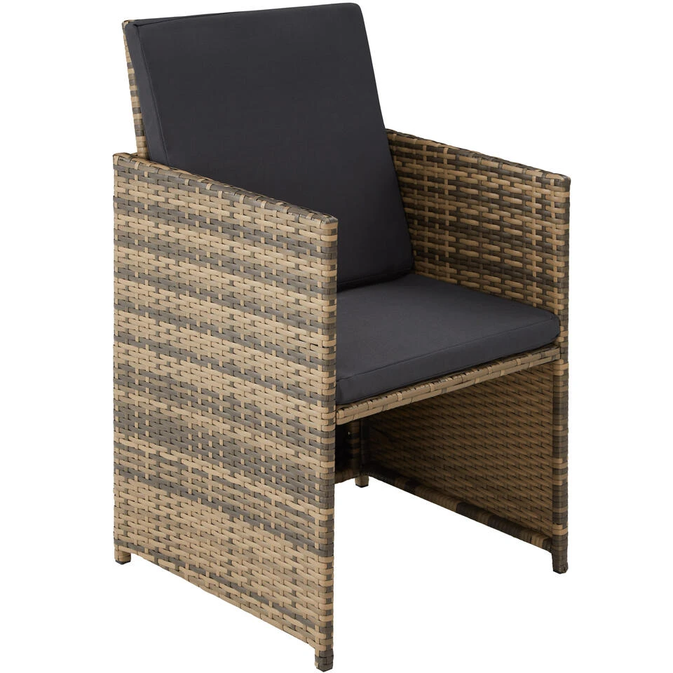 Tectake - Zitgroep Lausanne-wicker Tuinset-natuurkleur - Afbeelding 4