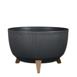 Mica Decorations Doppio Schaal Op Poten - H20,5 X Ø40 Cm - Grijs