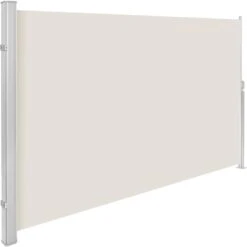 Tectake - Uittrekbaar Aluminium Windscherm Tuinscherm 200 X 300 Cm Beige