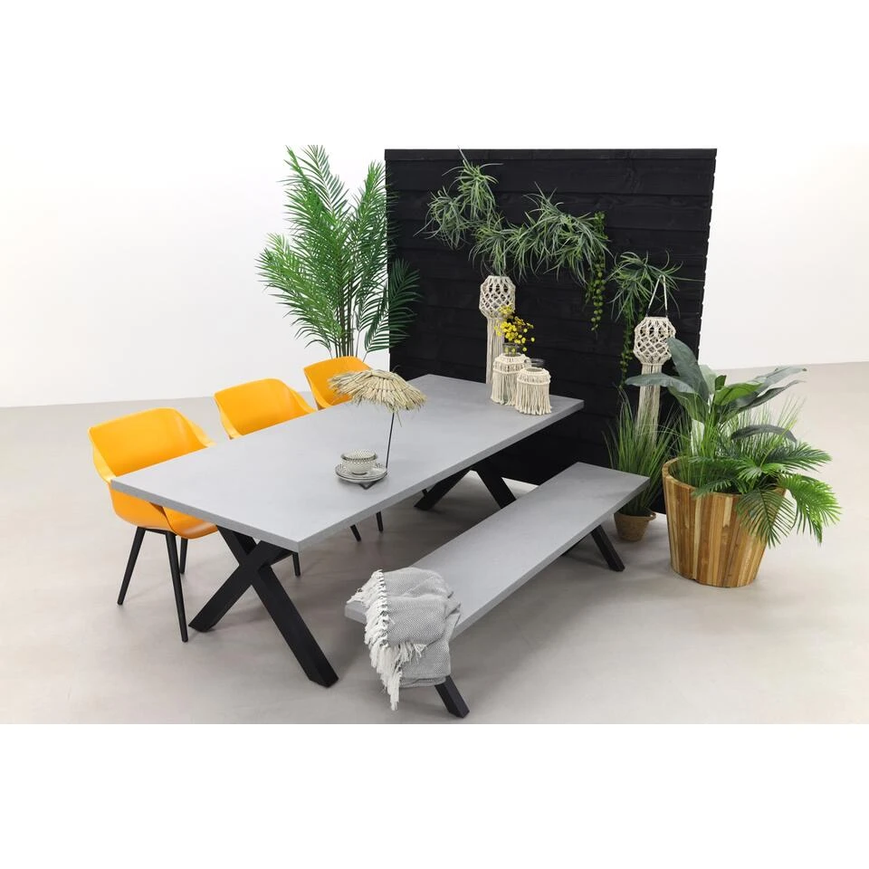 Hartman Sophie Studio Orange/Verona Black 220 Cm. Tuinset Met Bank - 5-delig - Afbeelding 2