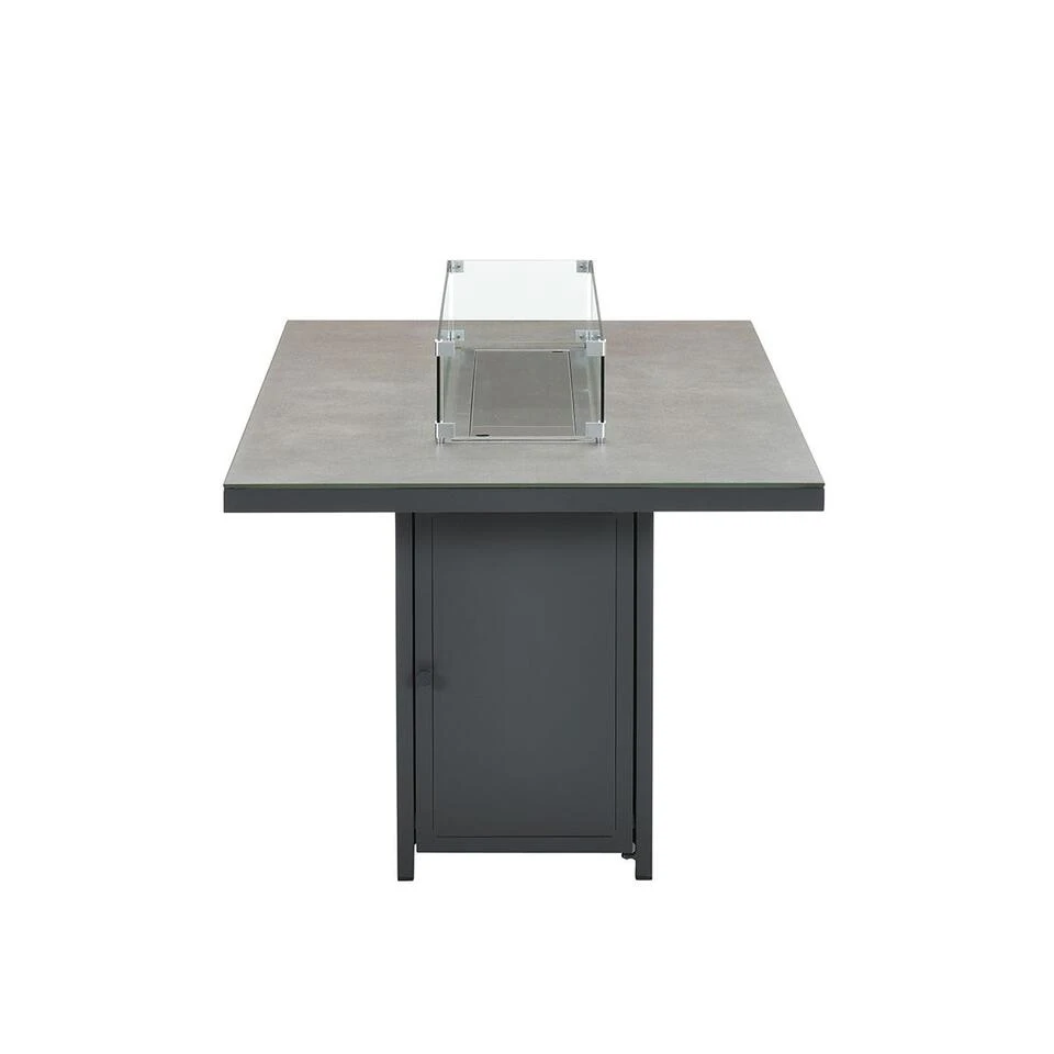 Garden Impressions Tuinset Mason Zwart - Elnes Vuur Tuintafel - Afbeelding 2