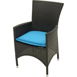 Boston Zitkussen - Vierkant - Stof - Blauw