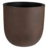 Mega Collections Plantenpot/bloempot - Kunststof - Roest Bruin - D36 Cm