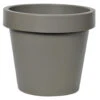 Mega Collections Plantenpot/bloempot - Kunststof - Taupe - D30 Cm
