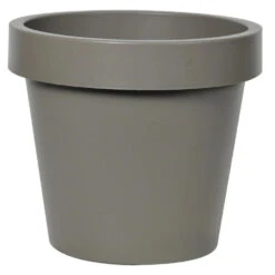 Mega Collections Plantenpot/bloempot - Kunststof - Taupe - D30 Cm