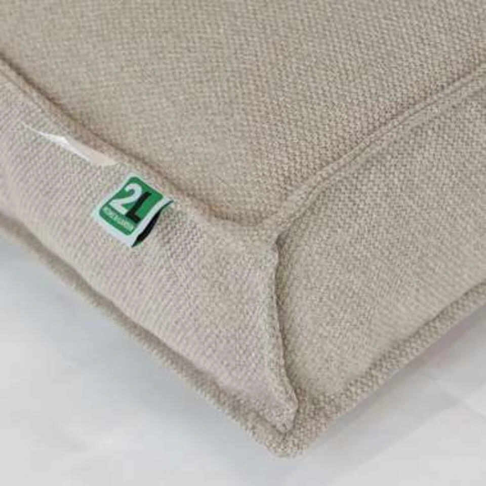 2L Home & Garden Loungekussen Metro Lounge Beige - 60 X 60cm - Afbeelding 4