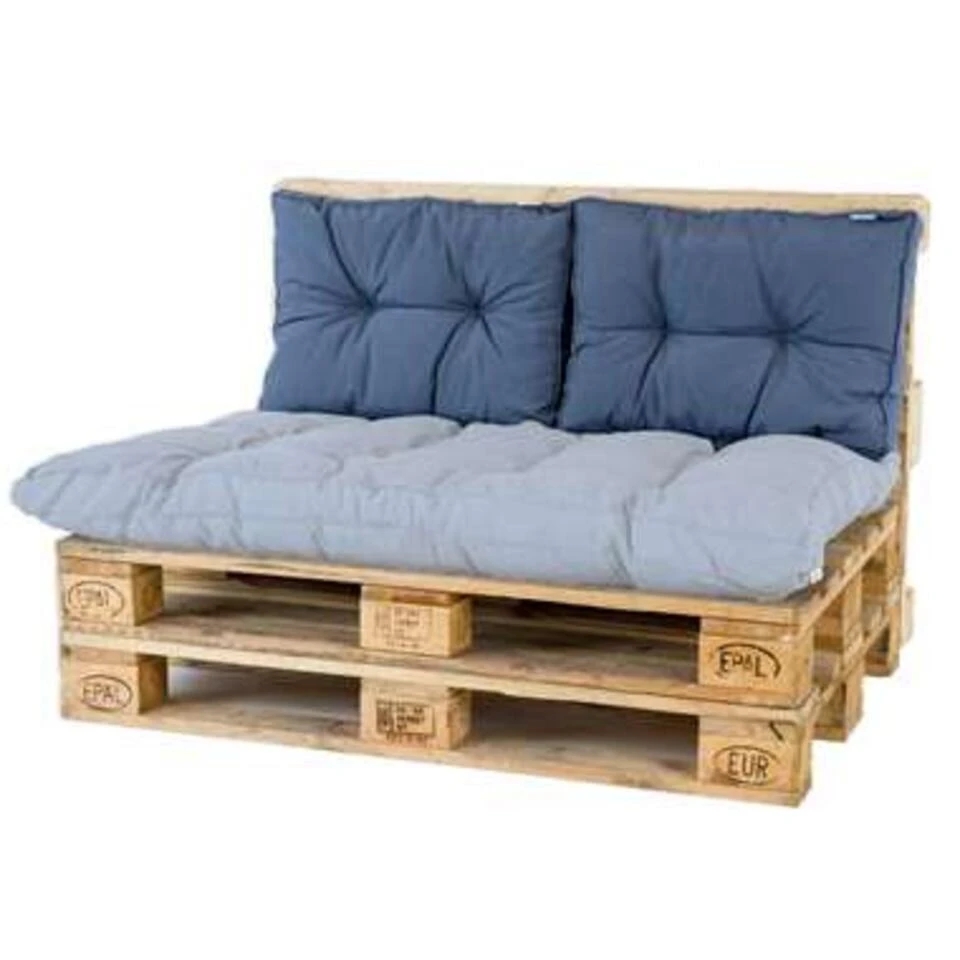 Madison Rugkussen Florance Safier Blauw - 60 X 43cm - Afbeelding 2