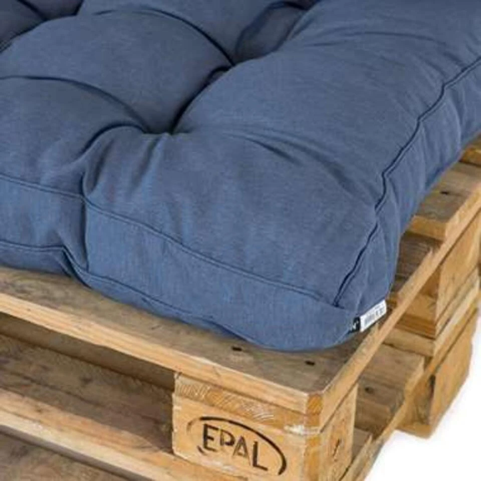 Madison Rugkussen Florance Safier Blauw - 60 X 43cm - Afbeelding 4