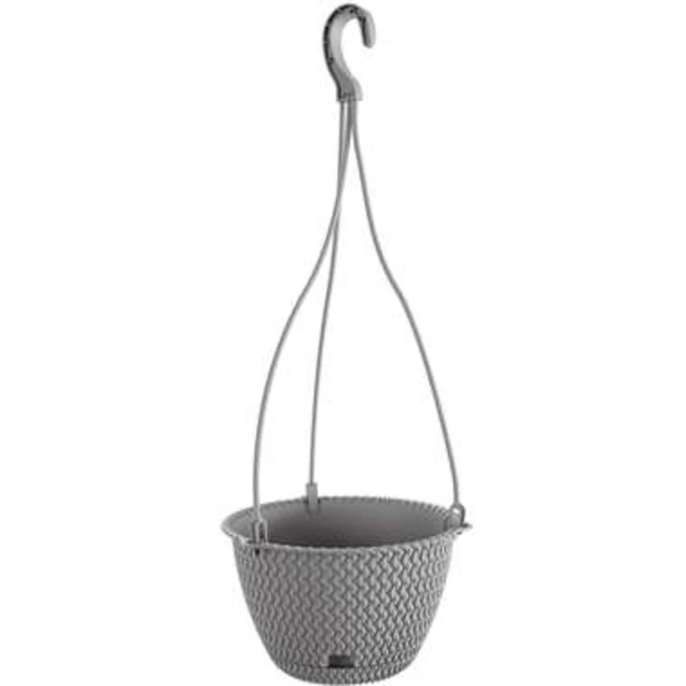 Prosperplast Prosperplats Bloempot Splofy Hangend - Lichtgrijs - Kunststof - 23 Cm