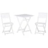 Beliani Bistroset FIJI - Wit Acaciahout