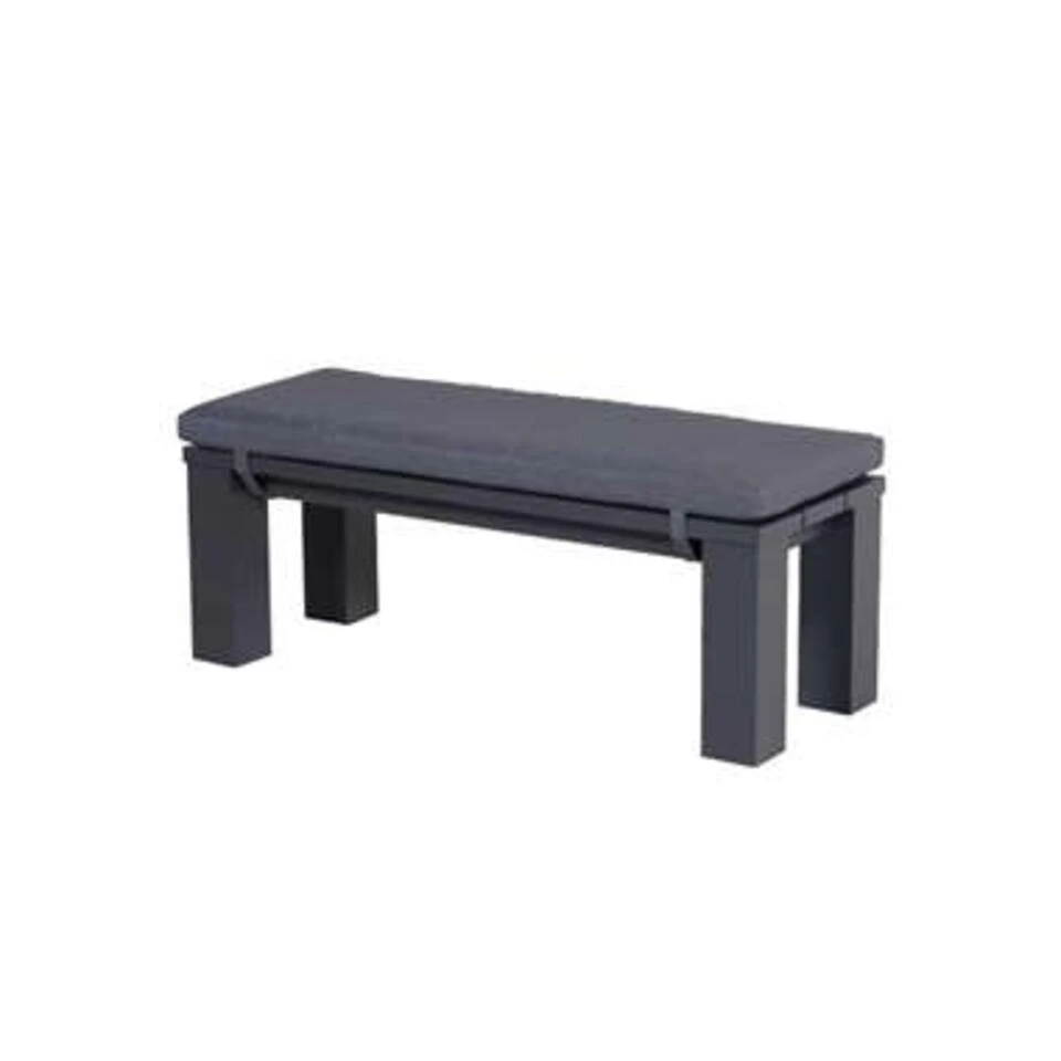 Garden Impressions Plaza Tuinbank 115,5x43xH40 Cm Donker Grijs