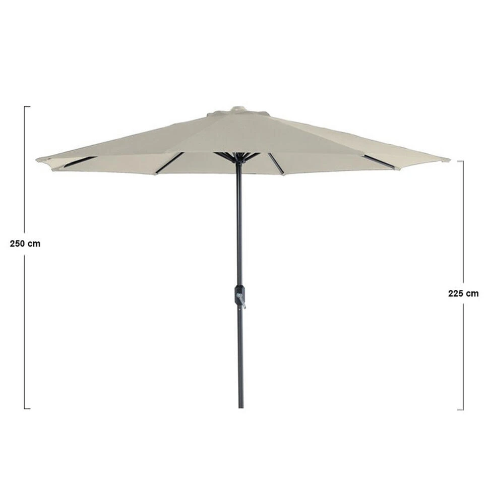 Garden Impressions Lotus Parasol Ø300 Cm - Ecru - Afbeelding 2