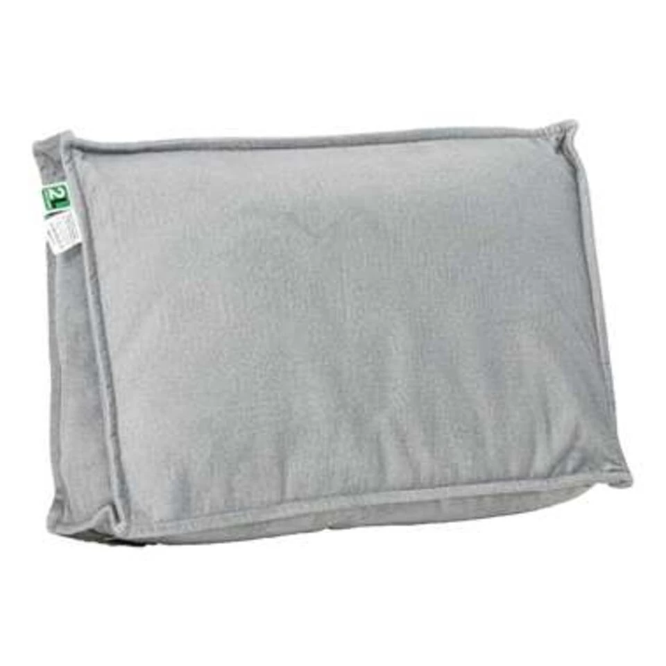 2L Home & Garden Palletkussen Velvet Lichtgrijs - 60 X 40cm